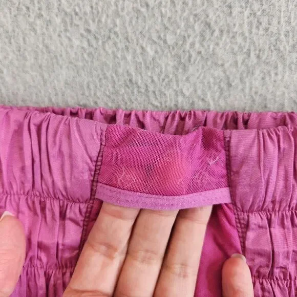 Free People Movement Shorts Womens M Pink The Way Home High Rise Lined FP - Picture 5 of 13